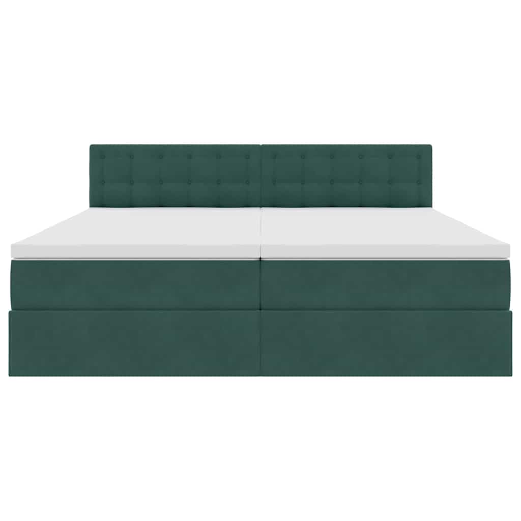 Lit de Rangement avec matelas Vert foncé 100 x 200 cm - XIOS