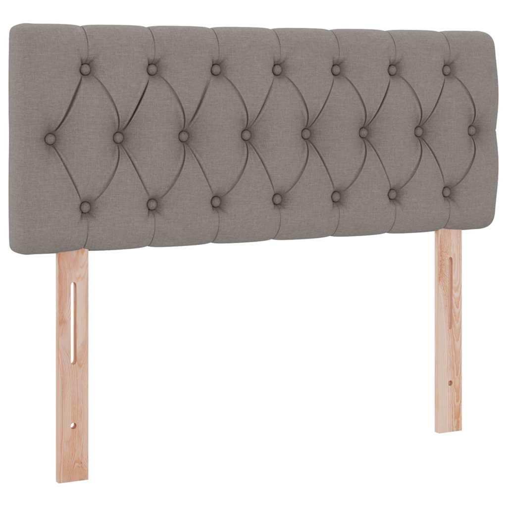 Lit avec rangement et LED Taupe 120 x 190 cm Polyester - XIOS
