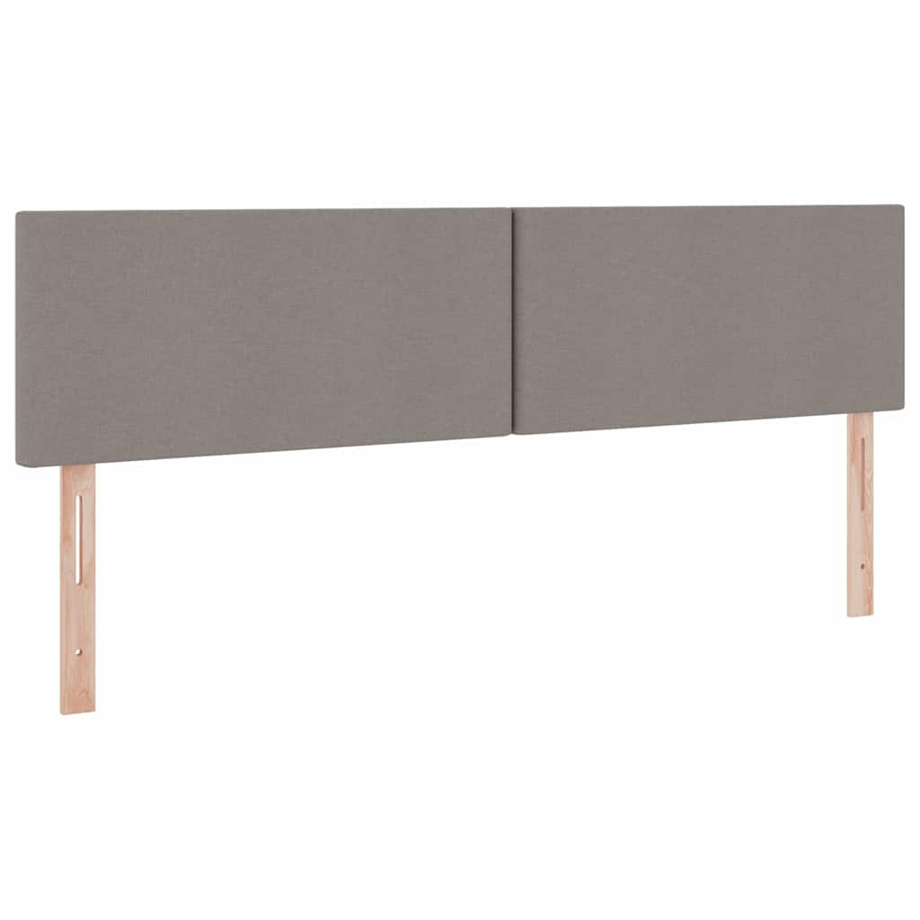 Lit avec des lumières à LED Taupe 180 x 200 cm tissu - XIOS