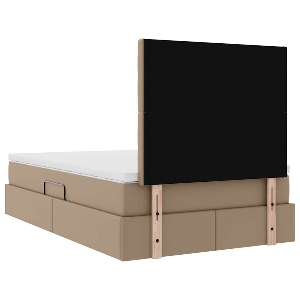 Lit de Rangement Cappuccino 120 x 200 cm Cuir synthétique
