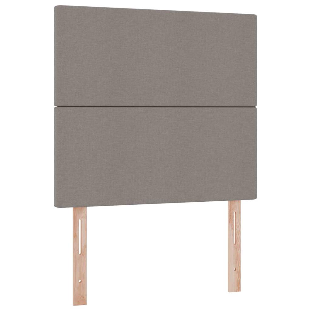 Lit avec rangement et matelas Taupe 100 x 200 cm Polyester - XIOS