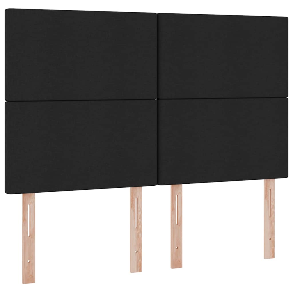 Lit avec rangement et matelas Noir 140 x 190 cm Polyester - XIOS