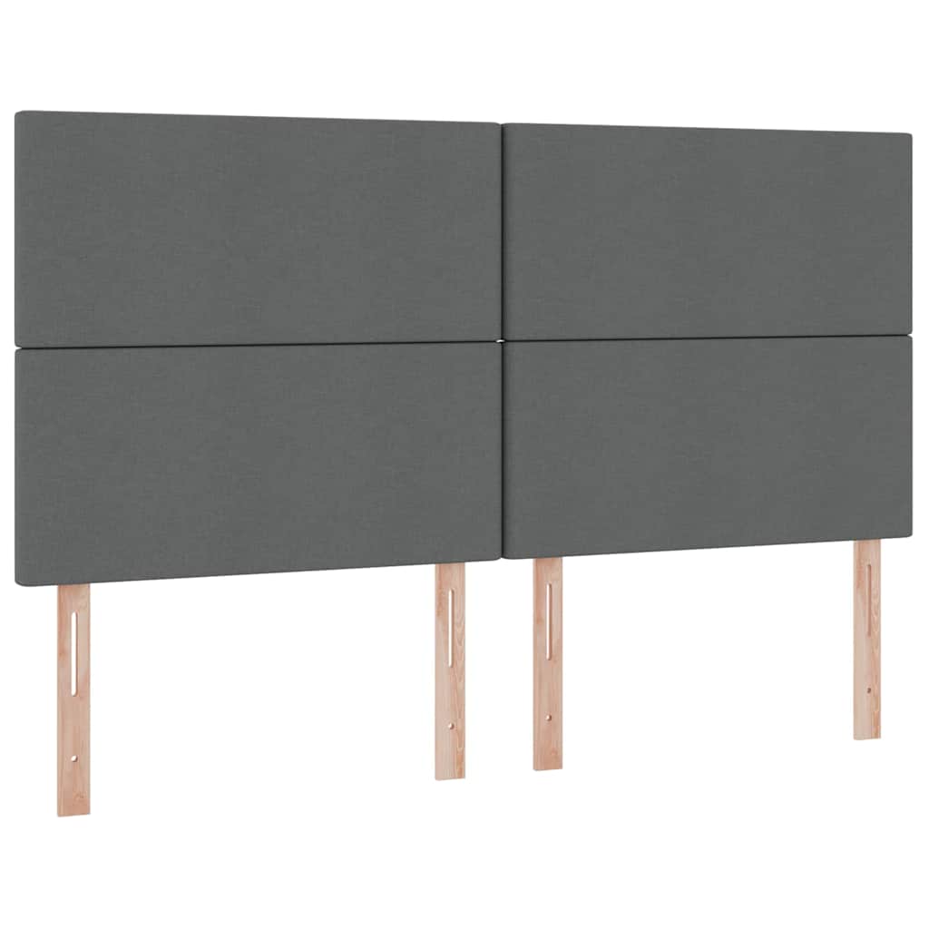Lit avec rangement et matelas Gris foncé 160 x 200 cm Polyester - XIOS
