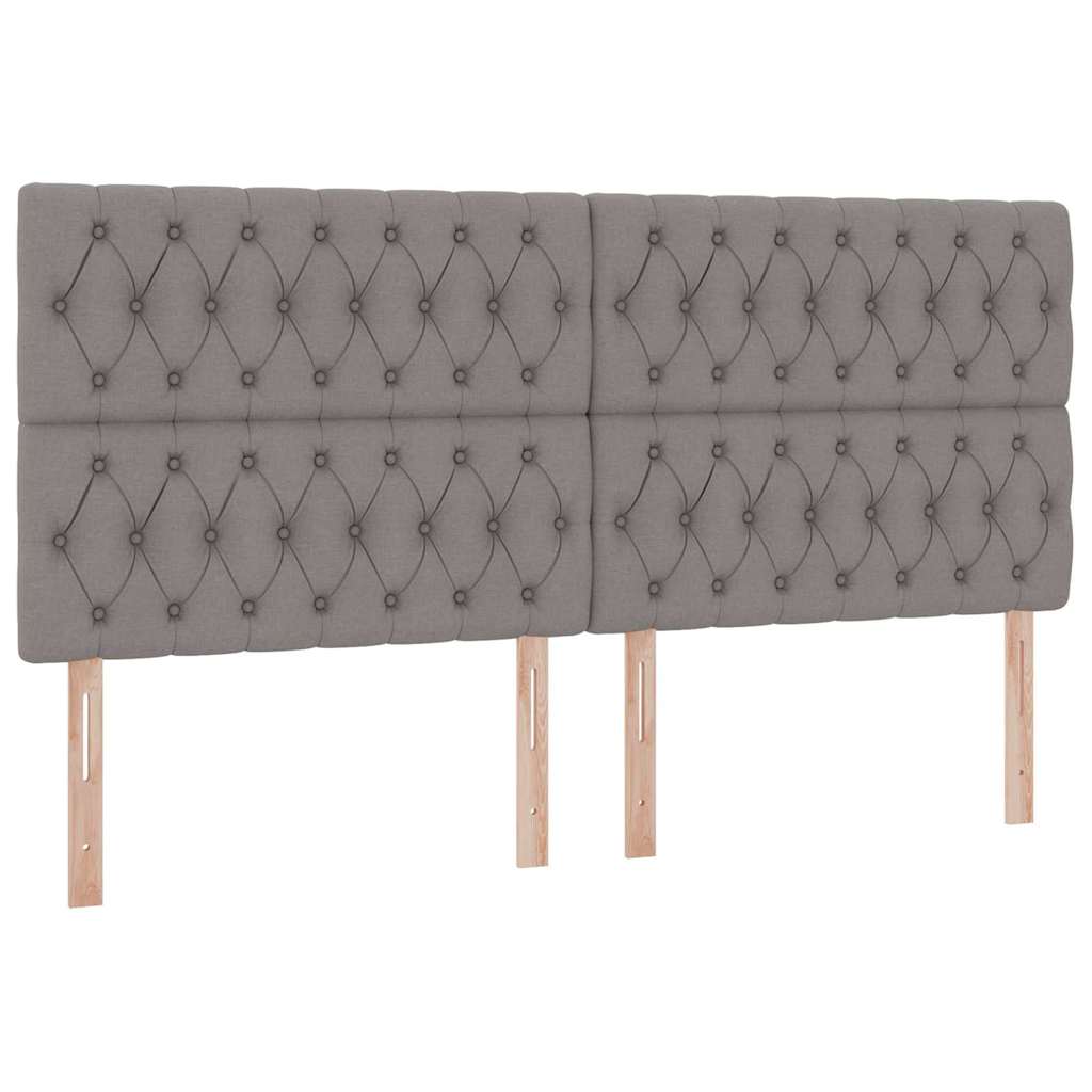 Lit avec rangement et matelas Taupe 200 x 200 cm Polyester - XIOS