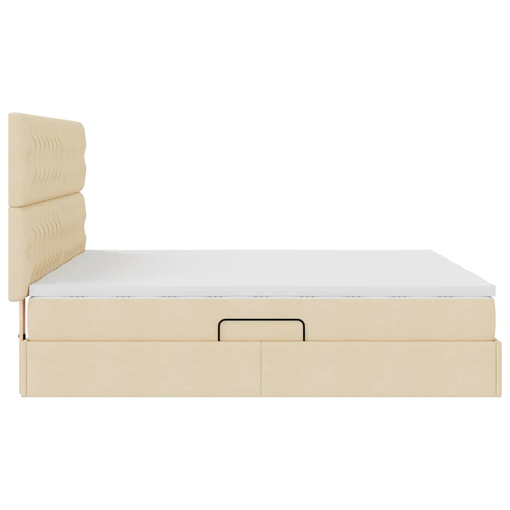 Lit de Rangement Crème 180 x 200 cm Cuir synthétique - XIOS