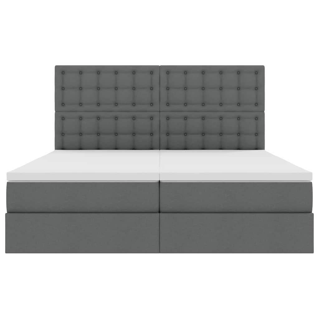 Lit de Rangement Gris foncé 180 x 200 cm Cuir synthétique - XIOS