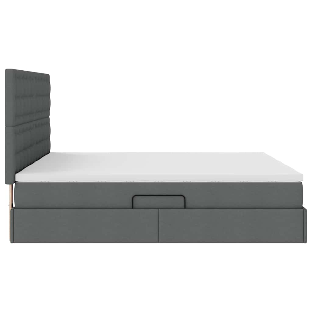 Lit de Rangement Gris foncé 180 x 200 cm Cuir synthétique - XIOS