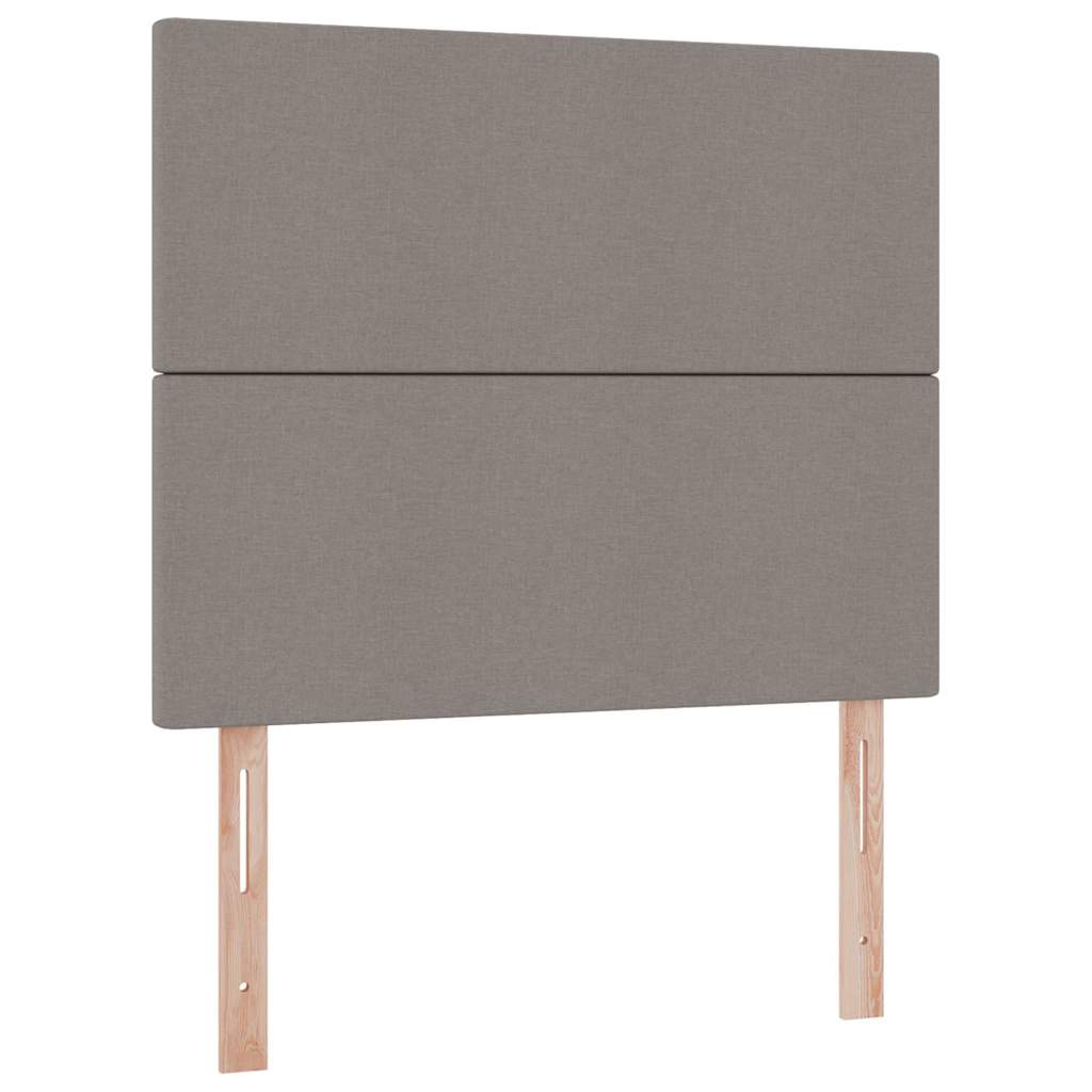 Lit avec rangement et LED Taupe 120 x 190 cm Polyester - XIOS