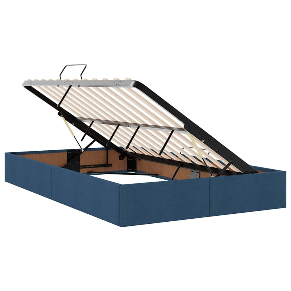 Lit avec rangement et LED avec LED Bleu 120 x 200 cm Polyester - XIOS