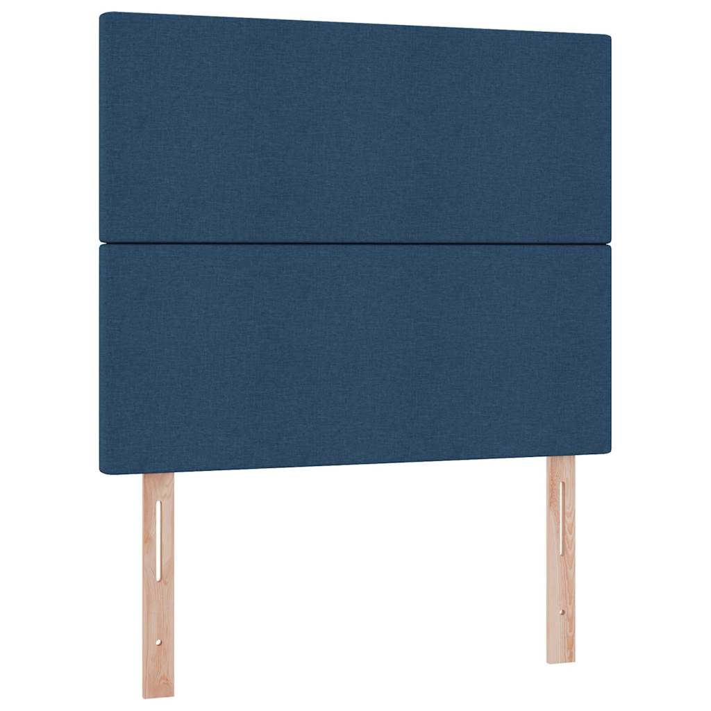 Lit avec rangement et LED avec LED Bleu 120 x 200 cm Polyester - XIOS