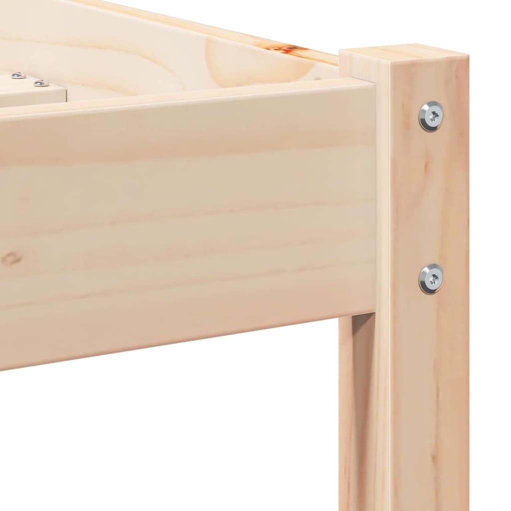 Cadre de lit Marron 220 x 180 cm Bois massif en pin - XIOS