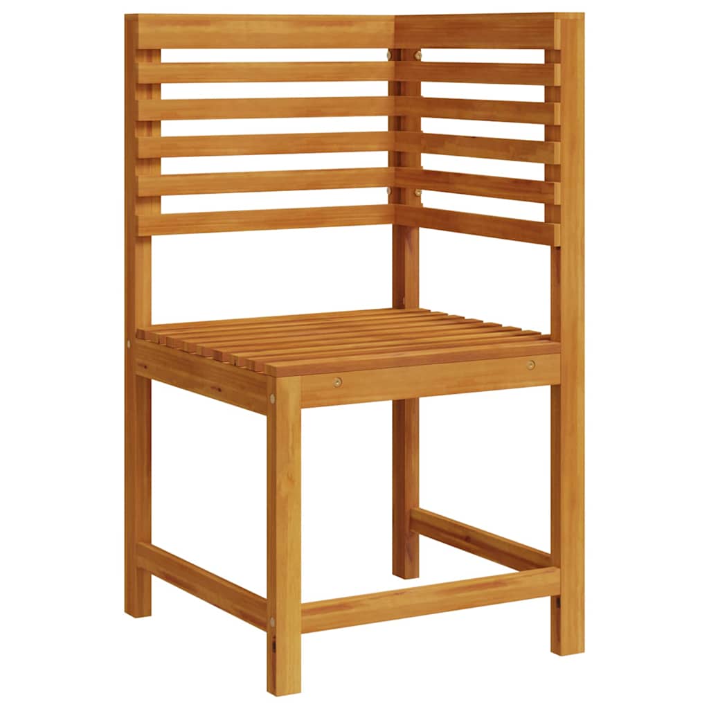 Ensemble de banc de jardin 5 pcs Marron Bois d'Acacia Massif