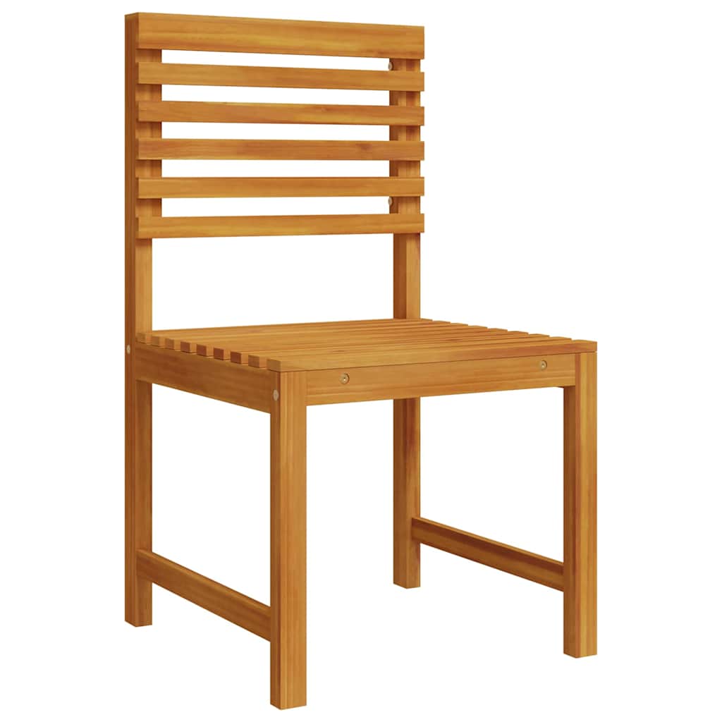 Ensemble bistro de jardin 6 pcs Marron Bois d'Acacia Massif