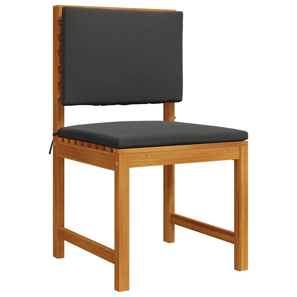 Ensemble de banc de jardin 4 pcs Marron Bois d'Acacia Massif