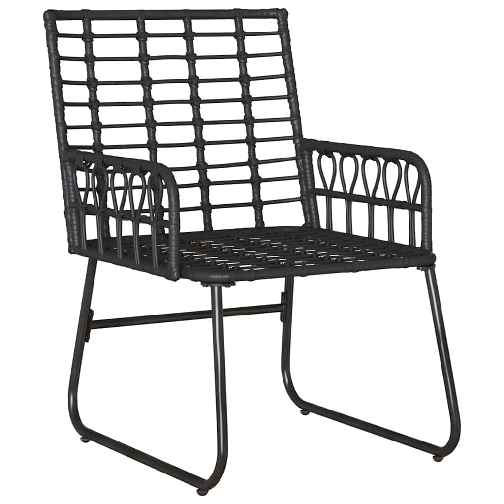 Ensemble de salle à manger pour jardin 3 pcs Noir et anthracite - XIOS