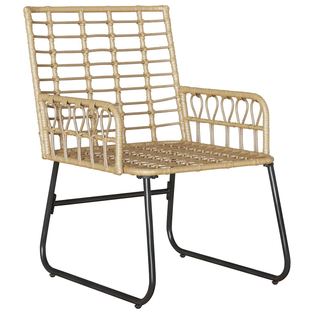 Ensemble de salle à manger pour jardin 3 pcs Marron et Crème - XIOS