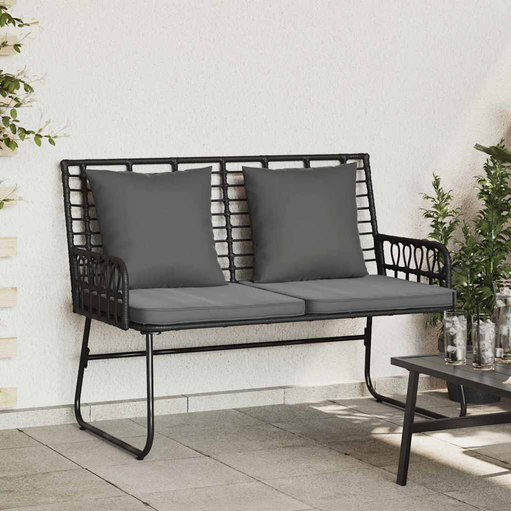 Banc de jardin Noir et anthracite polyrotin - XIOS