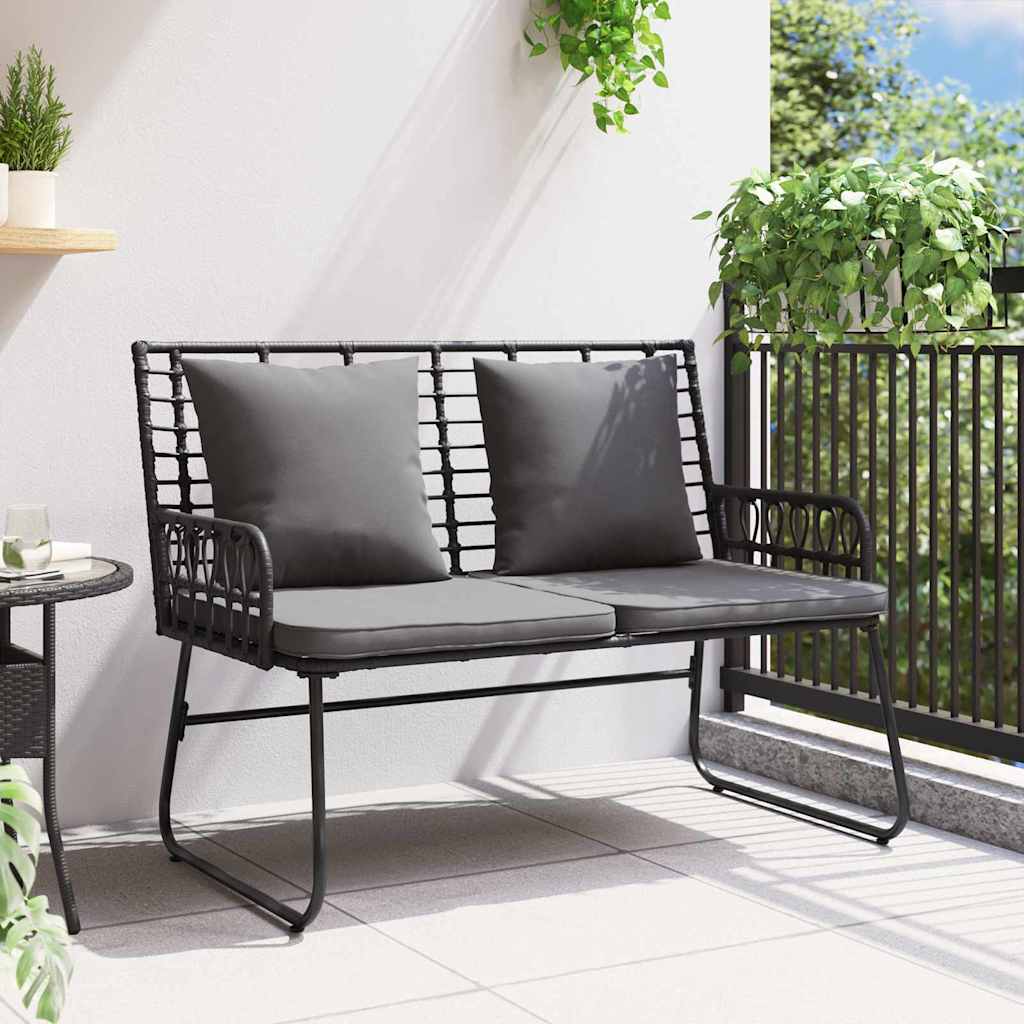 Banc de jardin Noir et anthracite polyrotin - XIOS