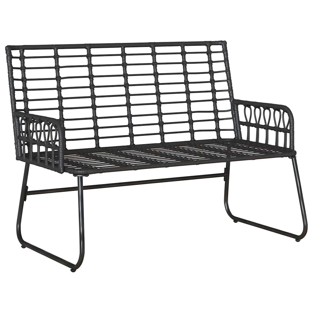 Banc de jardin Noir et anthracite polyrotin - XIOS