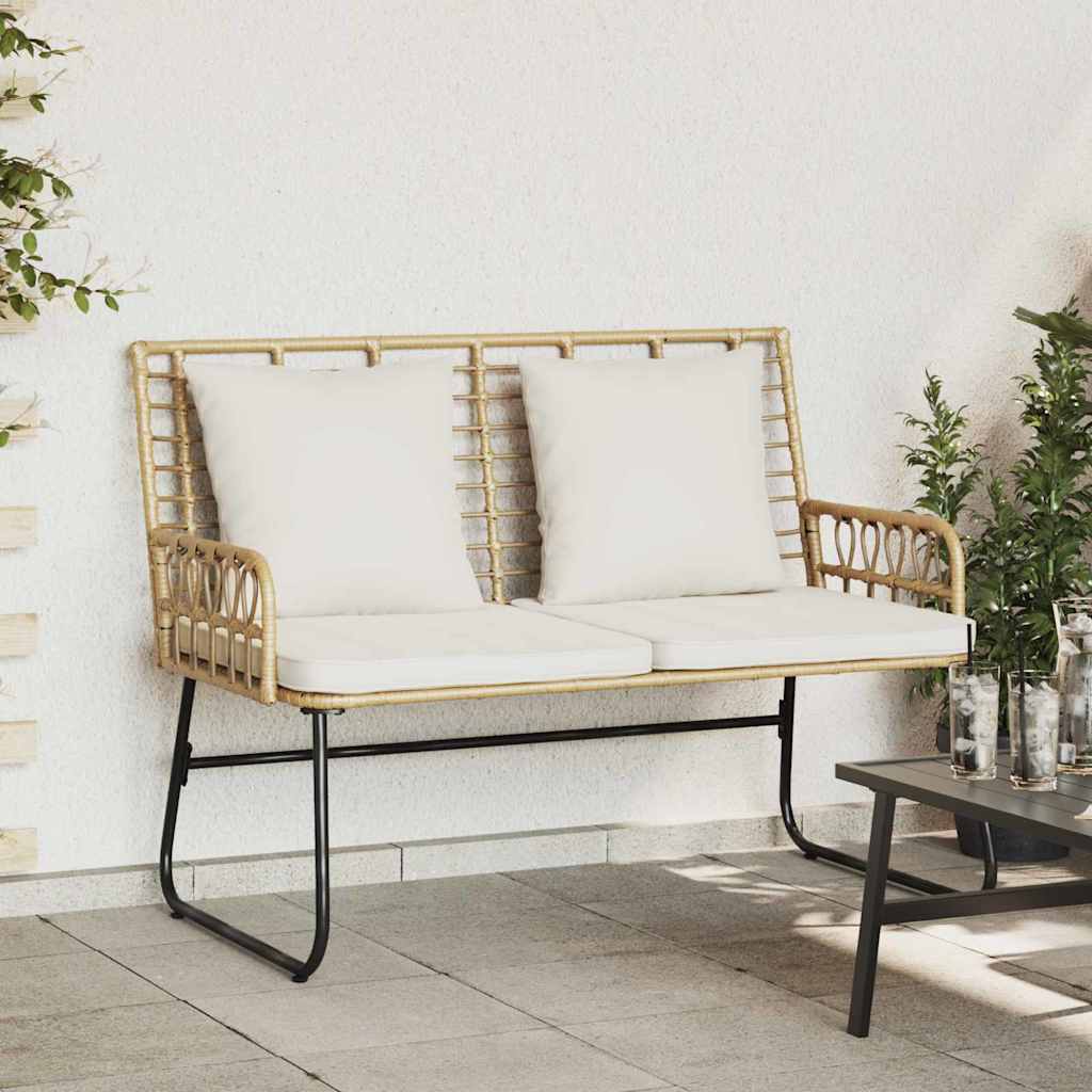 Banc de jardin Marron et Crème polyrotin - XIOS
