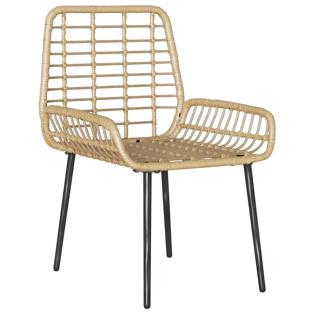 Ensemble de salle à manger pour jardin 3 pcs Marron et Crème - XIOS
