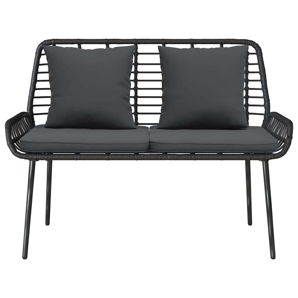 Banc de jardin Noir et anthracite polyrotin - XIOS
