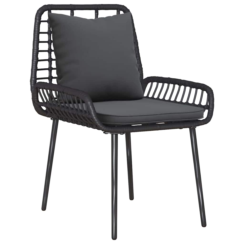 Ensemble de salle à manger pour jardin 3 pcs Noir et anthracite - XIOS