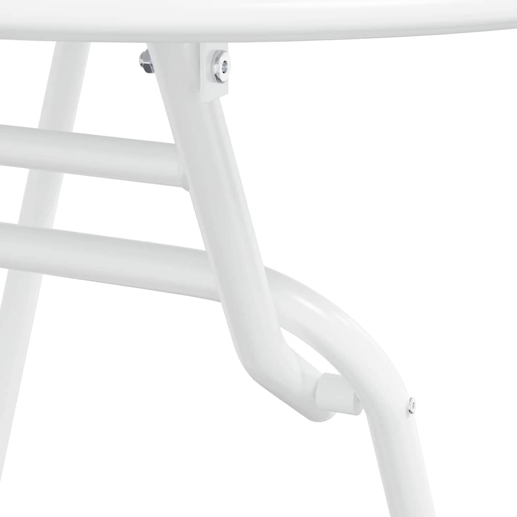 Ensemble bistro de jardin 3 pcs Blanc Acier - XIOS