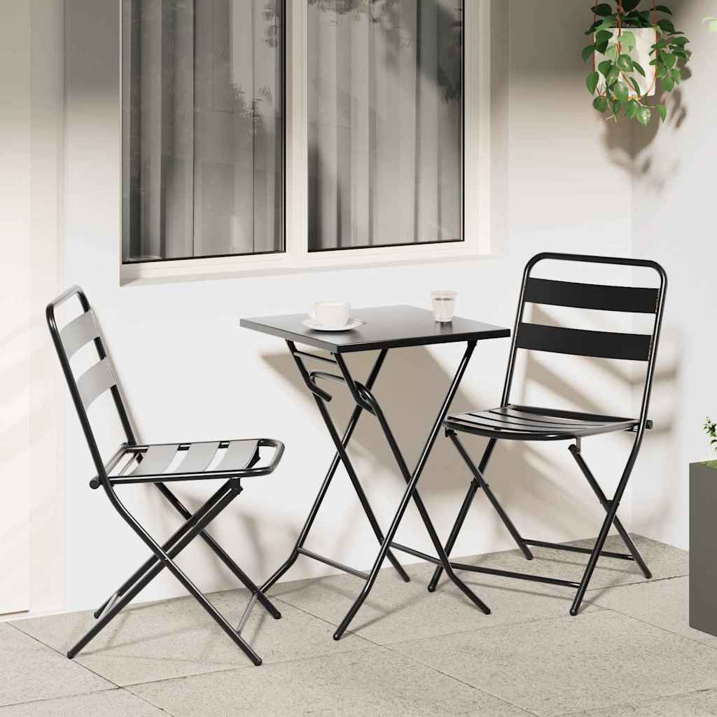 Ensemble bistro de jardin 3 pcs Anthracite Acier - XIOS