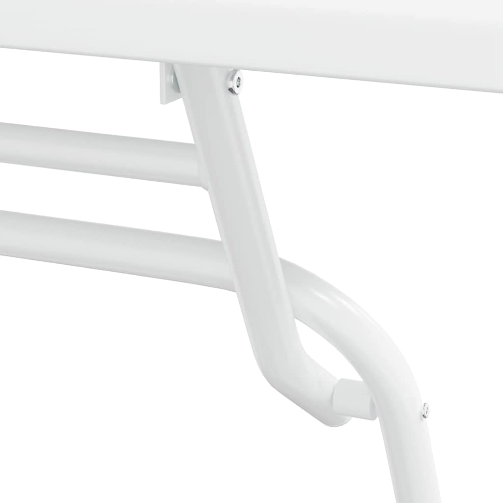 Ensemble bistro de jardin 3 pcs Blanc Acier - XIOS
