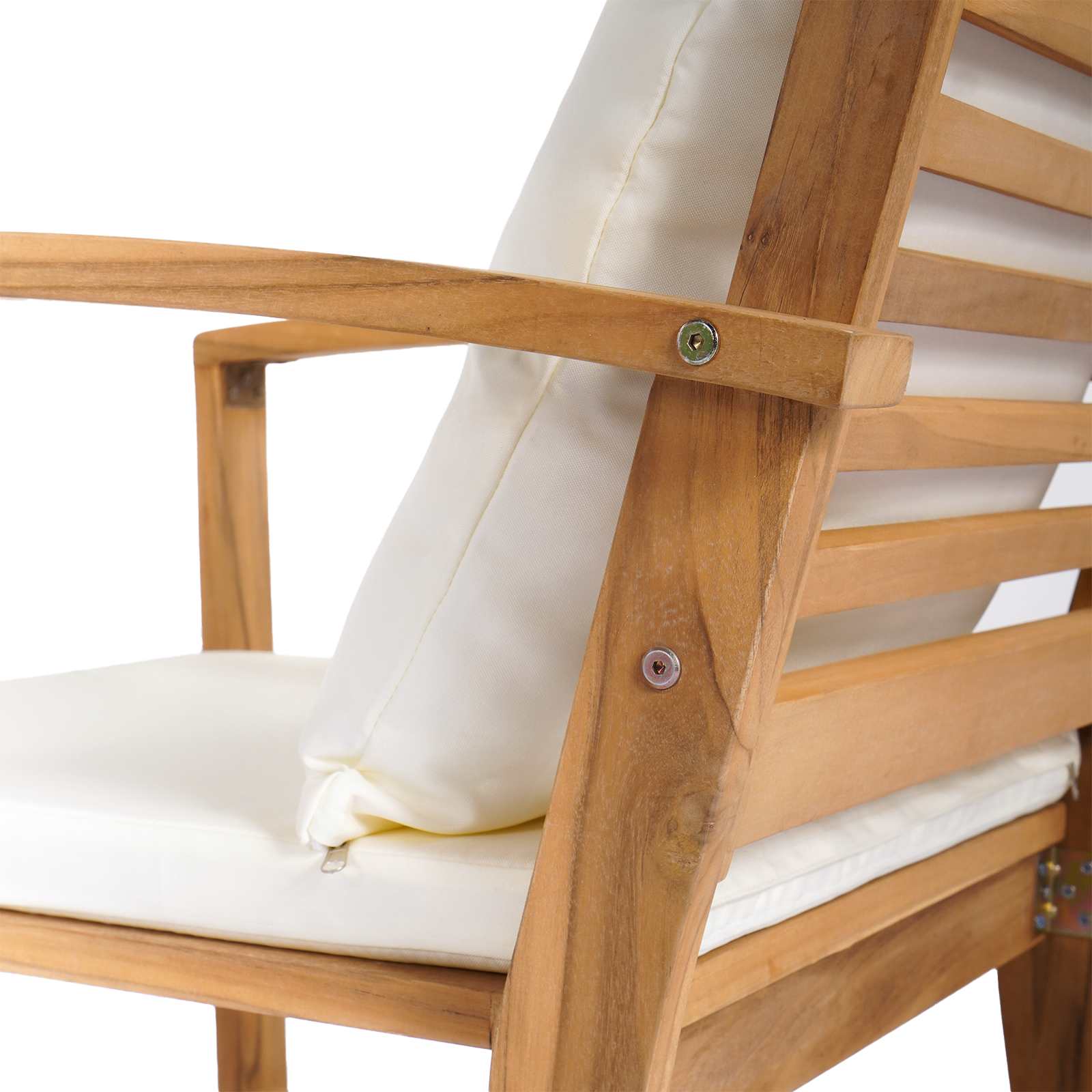 Ensemble de canapé de jardin 4 pcs Naturel Bois de teck massif - XIOS
