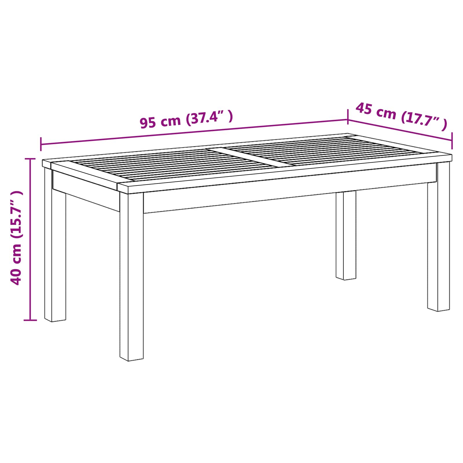 Ensemble de canapé de jardin 3 pcs Naturel Bois de teck massif - XIOS