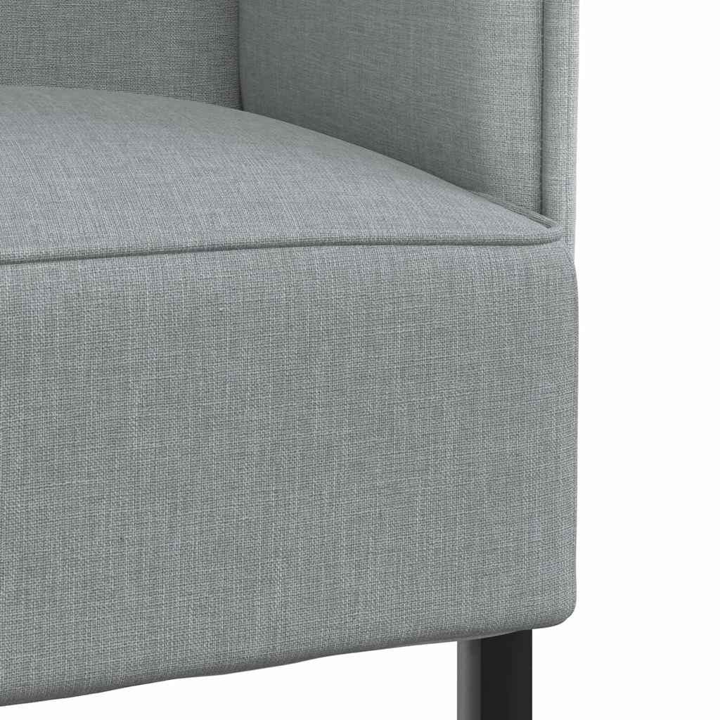 Canapé à Haut Dossier Gris clair 109 x 56 x 121 cm tissu - XIOS