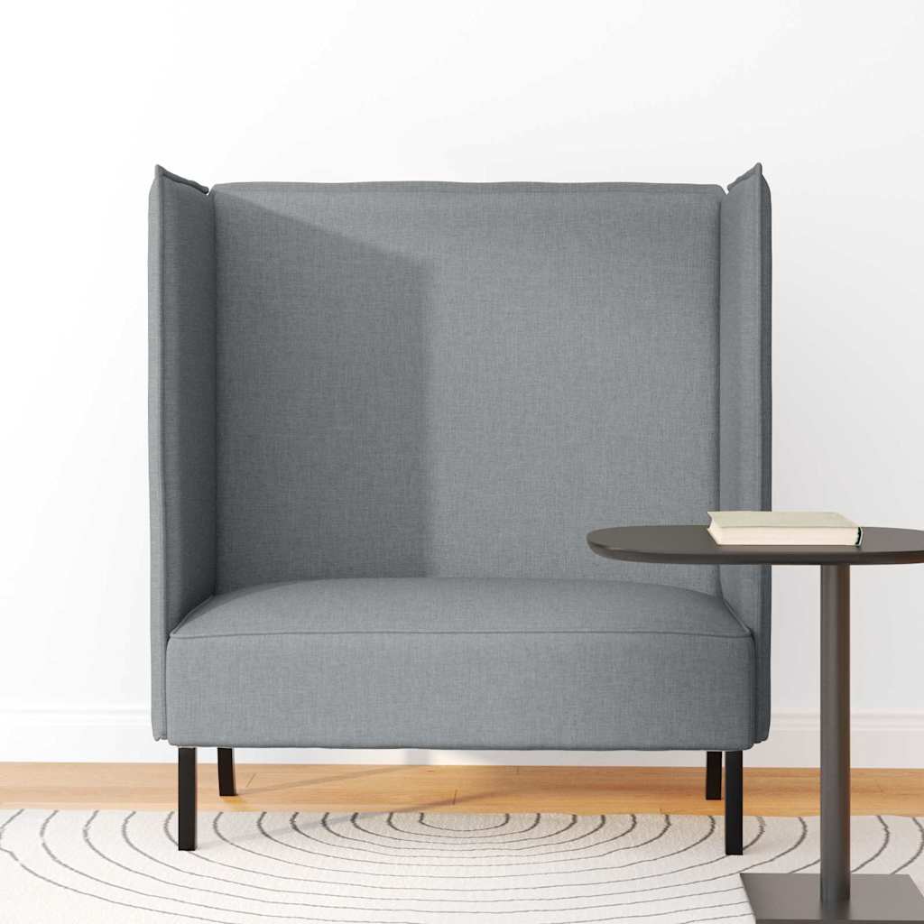 Canapé à Haut Dossier Gris clair 109 x 56 x 121 cm tissu - XIOS