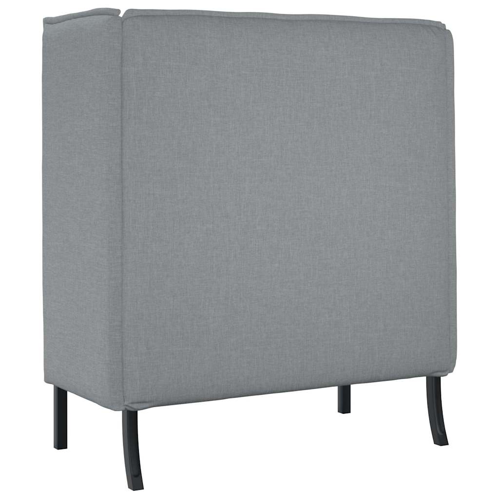 Canapé à Haut Dossier Gris clair 109 x 56 x 121 cm tissu - XIOS