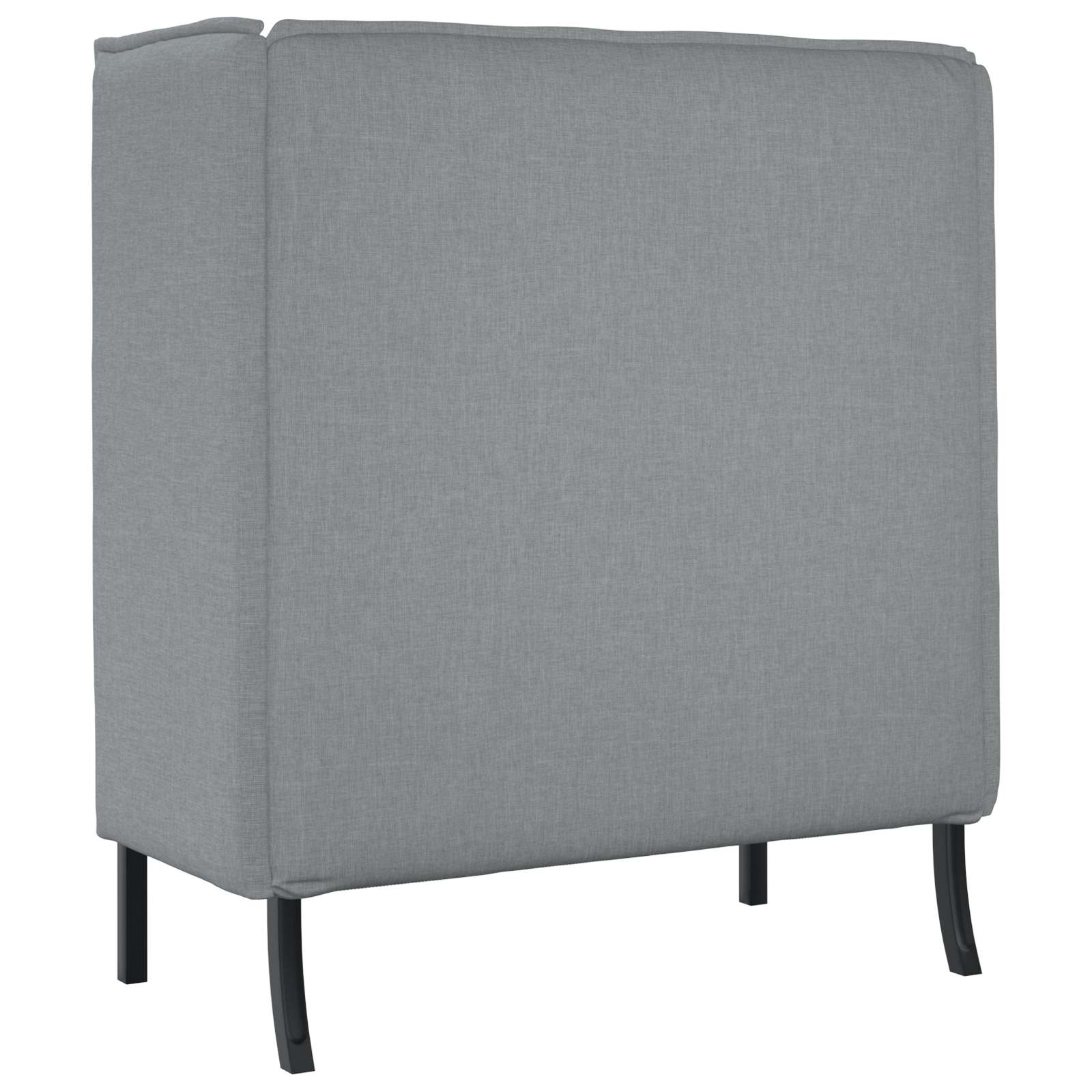 Canapé à Haut Dossier 101cm Gris clair tissu - XIOS