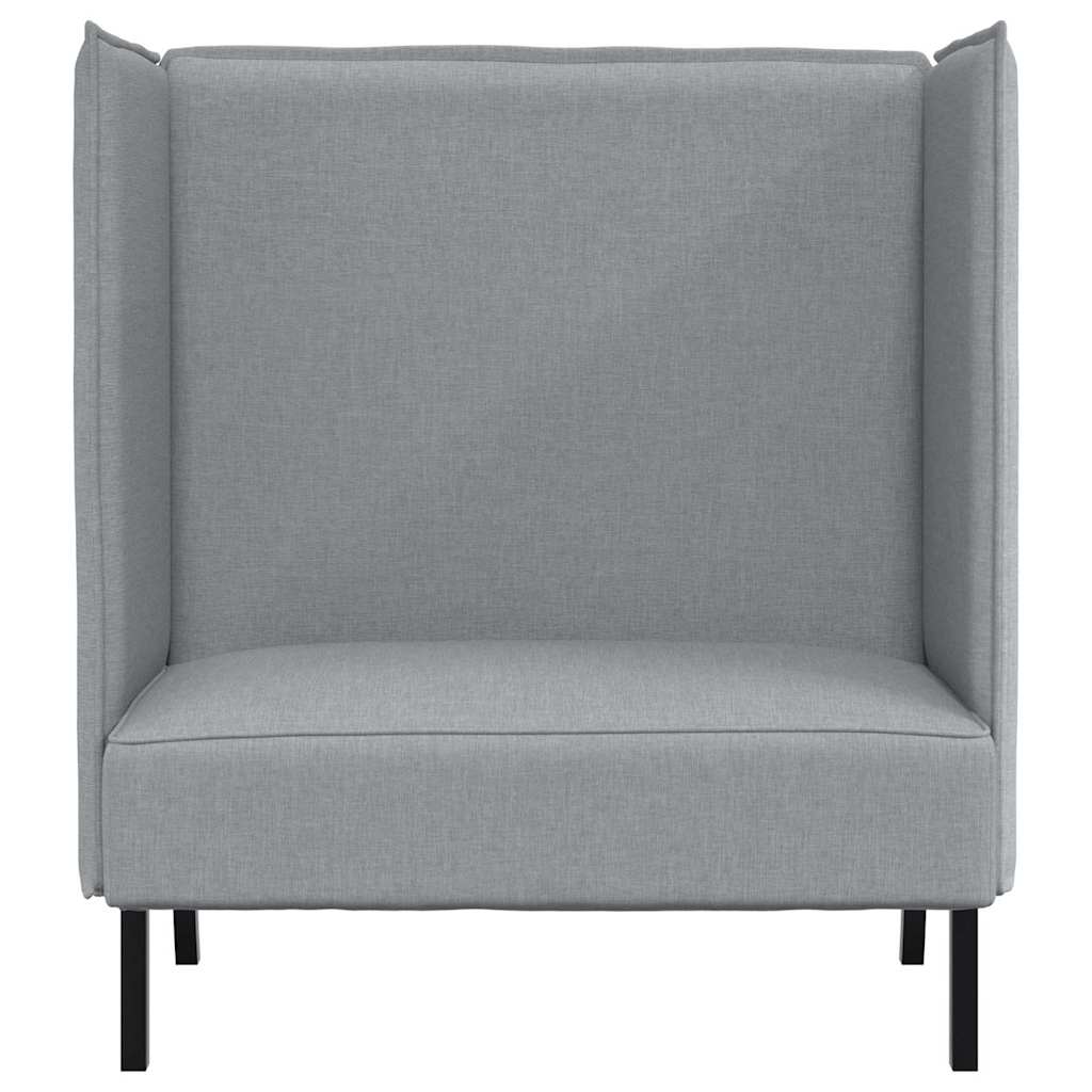 Canapé à Haut Dossier Gris clair 109 x 56 x 121 cm tissu - XIOS