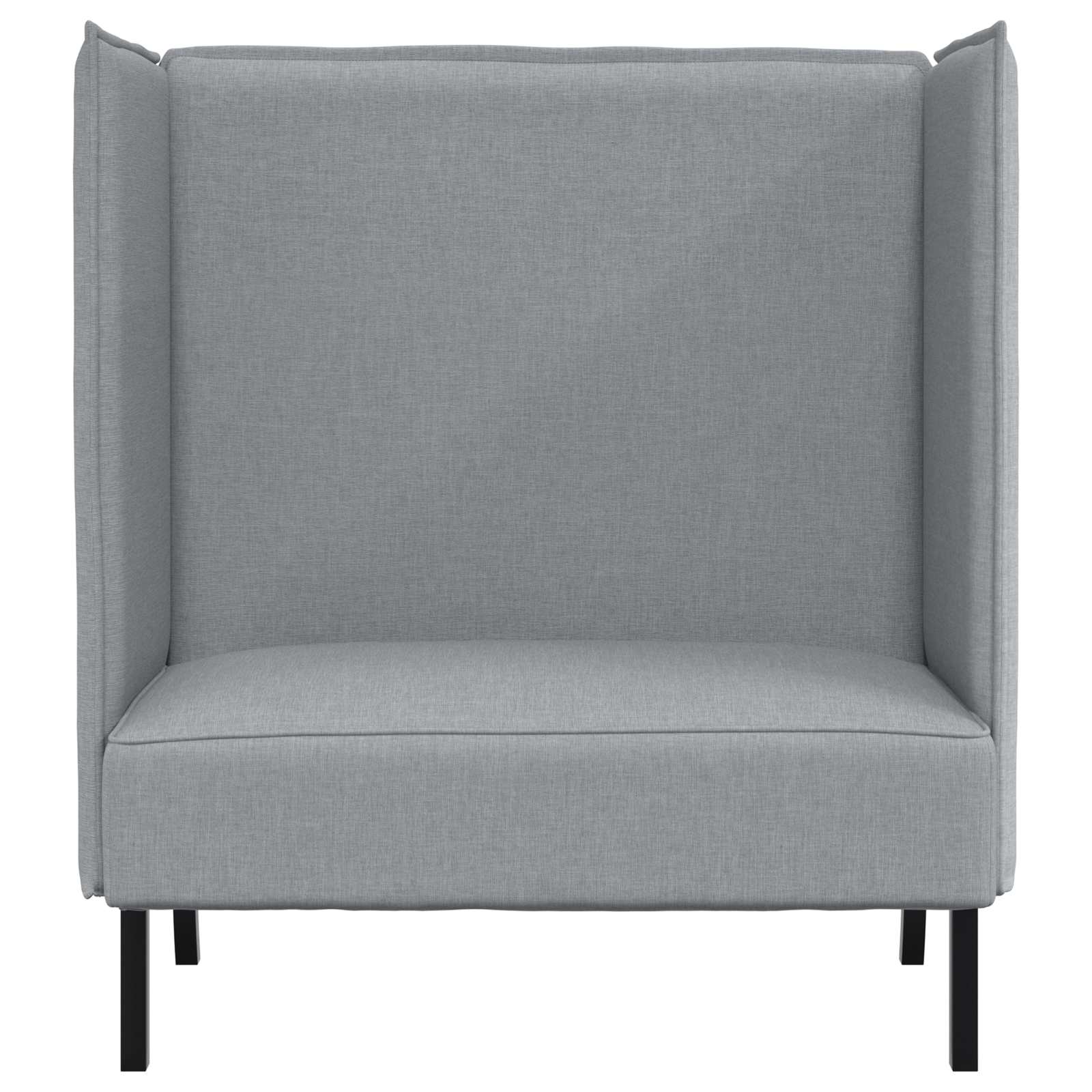 Canapé à Haut Dossier 101cm Gris clair tissu - XIOS