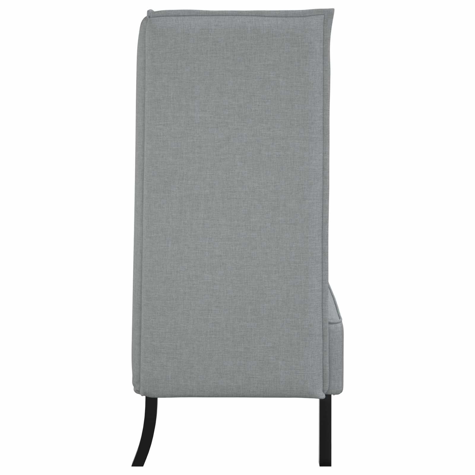 Canapé à Haut Dossier 101cm Gris clair tissu - XIOS