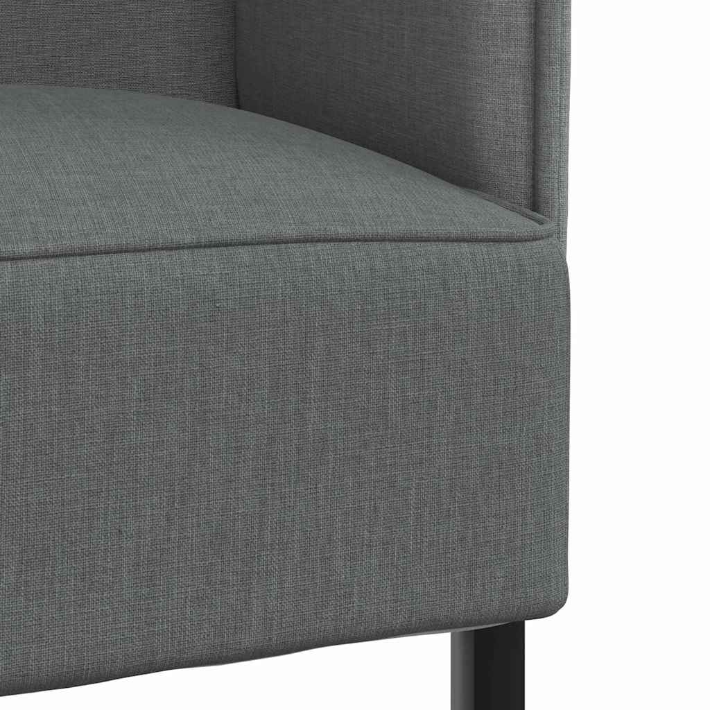 Canapé à Haut Dossier Gris foncé 109 x 56 x 121 cm tissu - XIOS