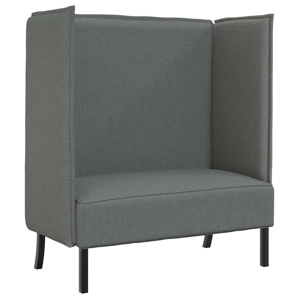 Canapé à Haut Dossier Gris foncé 109 x 56 x 121 cm tissu - XIOS