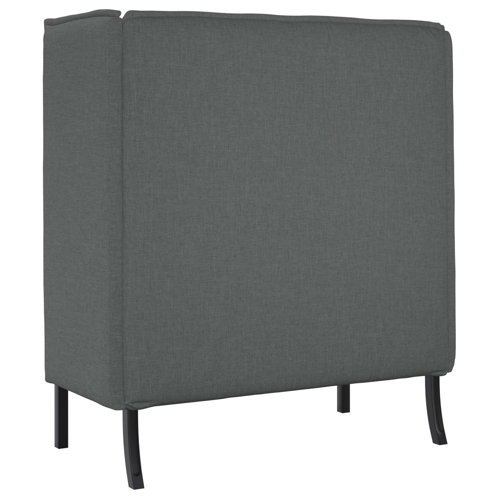 Canapé à Haut Dossier 101cm Gris foncé tissu - XIOS