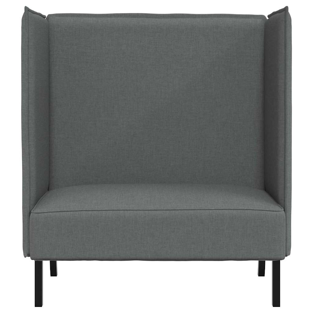 Canapé à Haut Dossier Gris foncé 109 x 56 x 121 cm tissu - XIOS