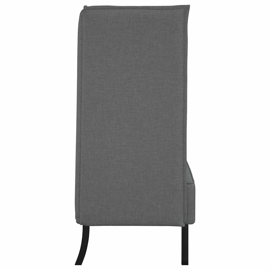 Canapé à Haut Dossier Gris foncé 109 x 56 x 121 cm tissu - XIOS