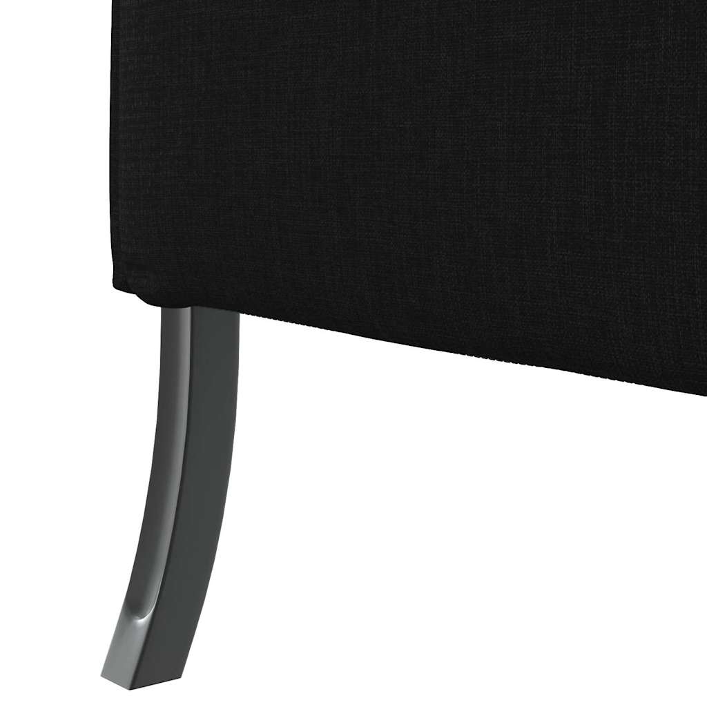 Canapé à Haut Dossier Noir 109 x 56 x 121 cm tissu - XIOS