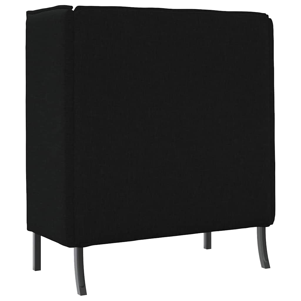 Canapé à Haut Dossier Noir 109 x 56 x 121 cm tissu - XIOS