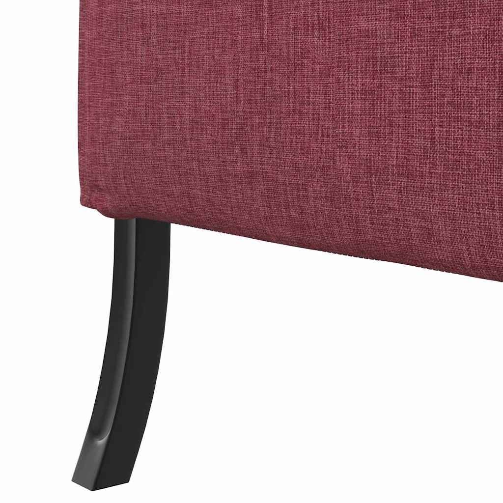 Canapé à Haut Dossier Rouge bordeaux 109 x 56 x 121 cm tissu - XIOS