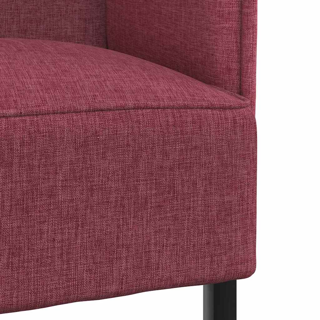 Canapé à Haut Dossier Rouge bordeaux 109 x 56 x 121 cm tissu - XIOS