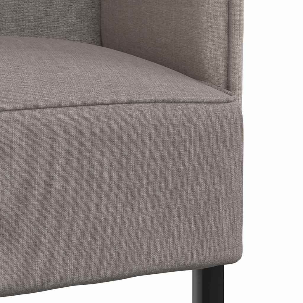 Canapé à Haut Dossier Taupe 109 x 56 x 121 cm tissu - XIOS