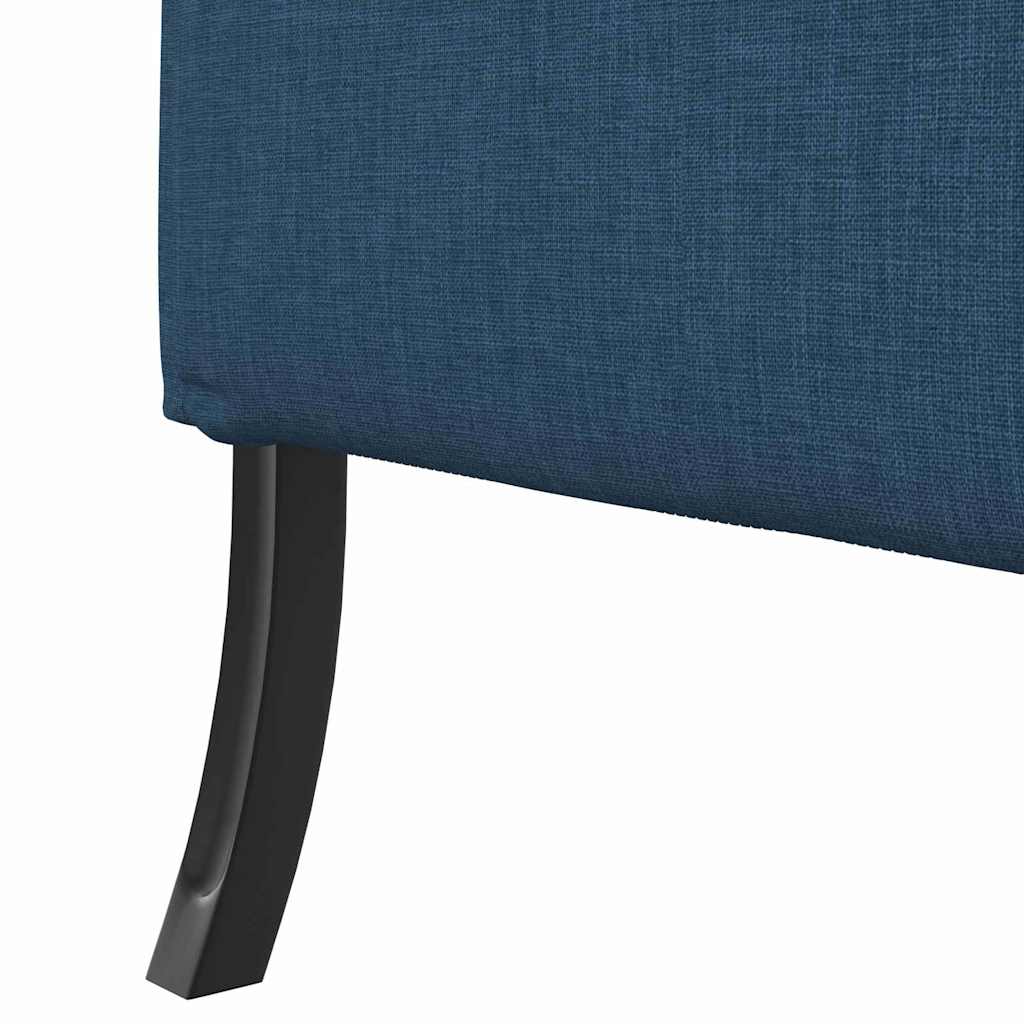 Canapé à Haut Dossier Bleu 109 x 56 x 121 cm tissu - XIOS